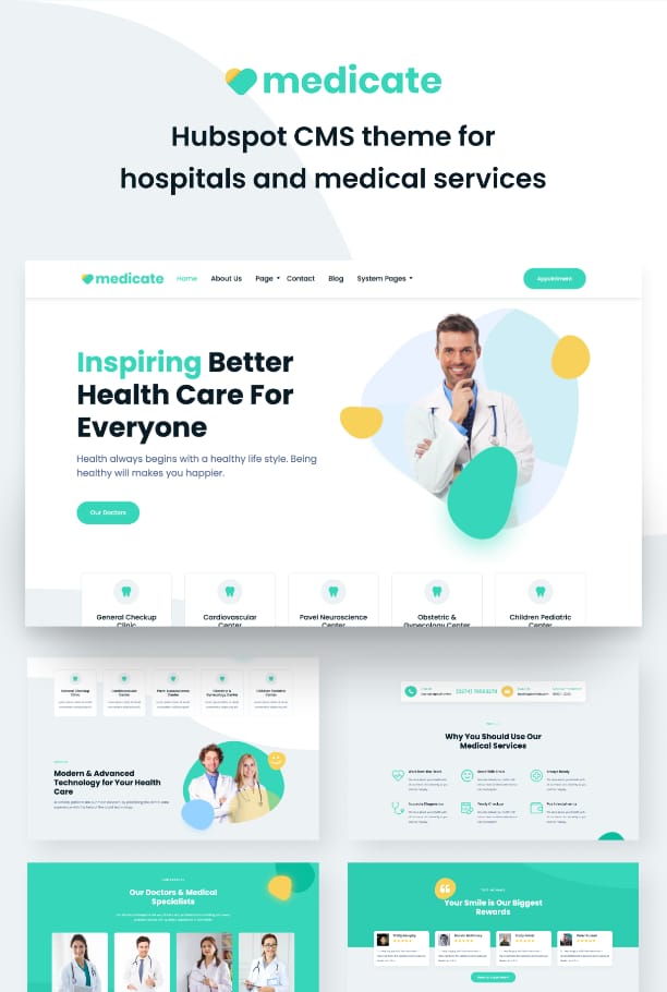 Medicate Hubspot theme