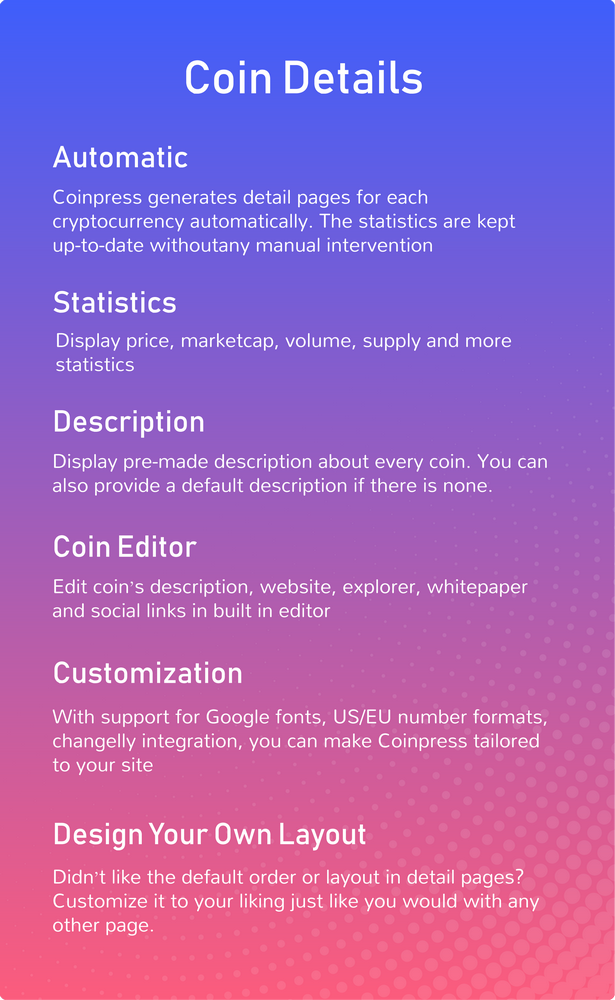 Coinpress - Cryptocurrency Pages for WordPress - 6