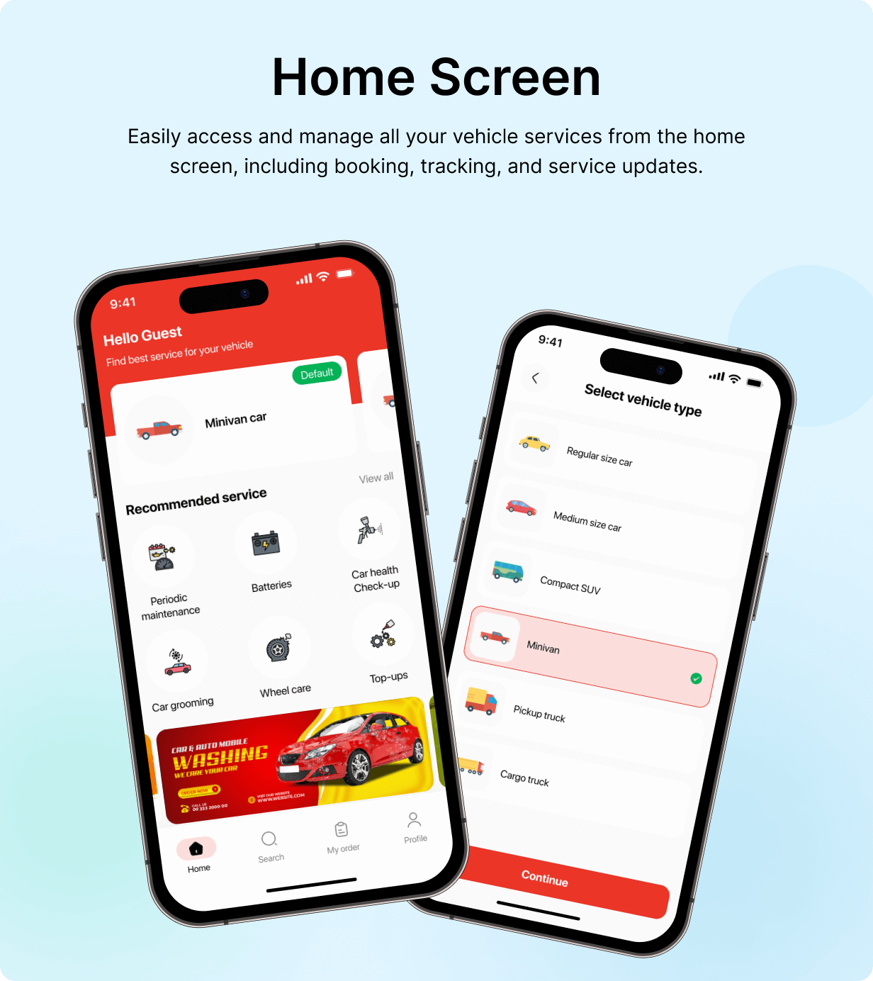 AutoCare: Car Service Full App in Flutter with NodeJs Backend | Service Booking App Template - 9