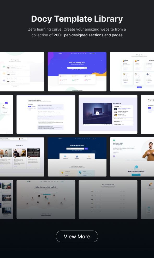 Docy Elementor Template Library