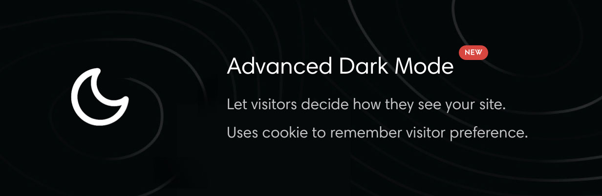 Advance dark mode