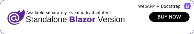 WebApp Bootstrap Blazor Dashboard Template