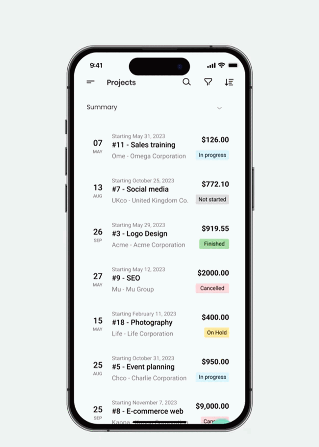 Project Management Demo