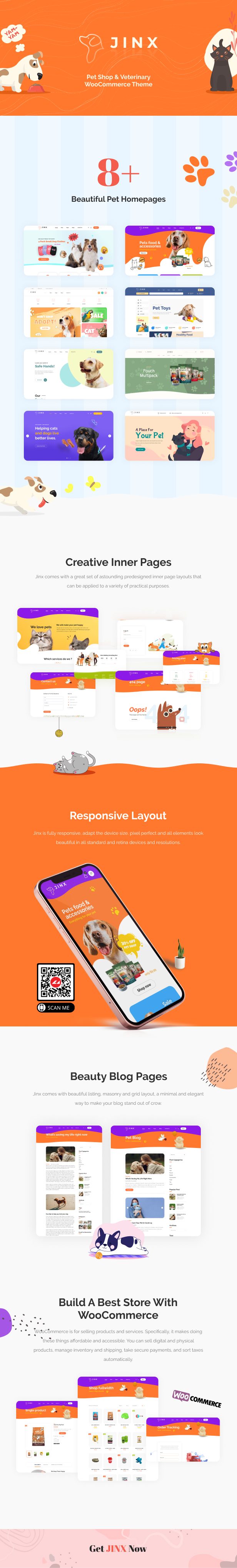 Jinx - Pet Shop & Veterinary WooCommerce Theme