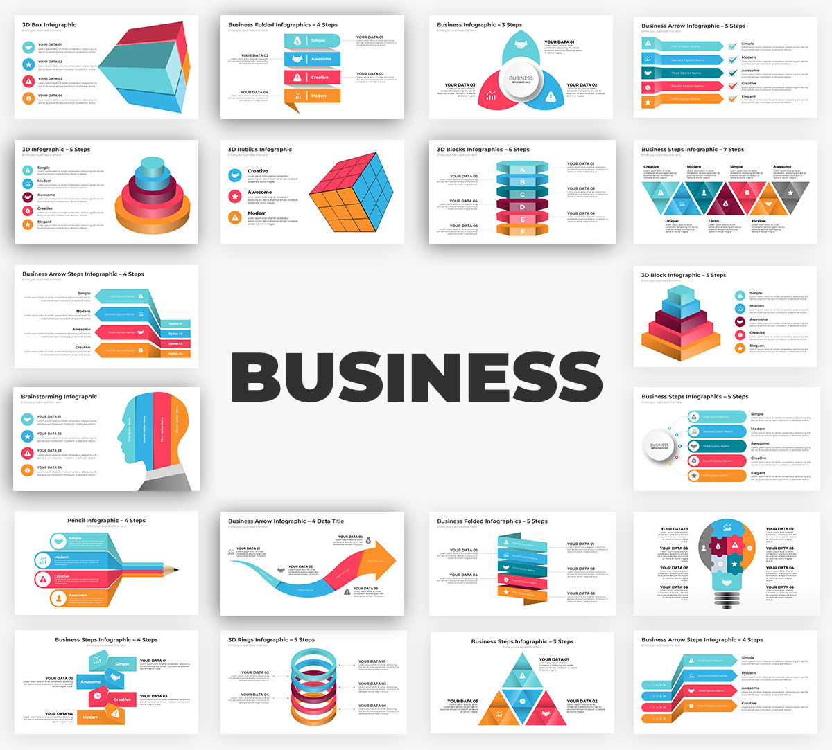 Infographics Complete Bundle PowerPoint Templates - 46
