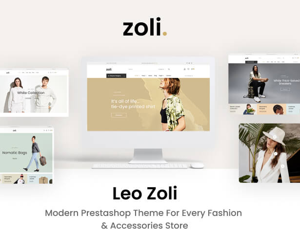 Her Moda ve Aksesuar Mağazası için Leo Zoli Modern Prestashop Teması