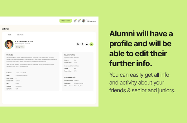 Zaialumni - Alumni Association Laravel Script. - 7