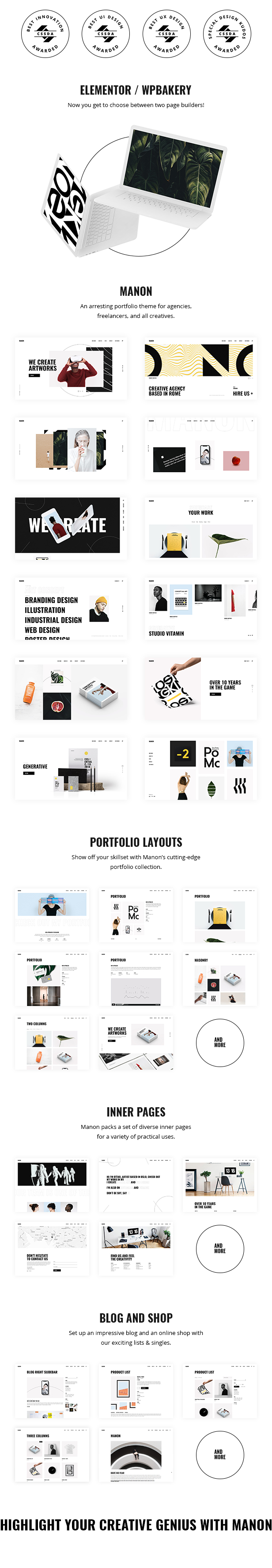 Manon - Portfolio & Agency Theme - 2