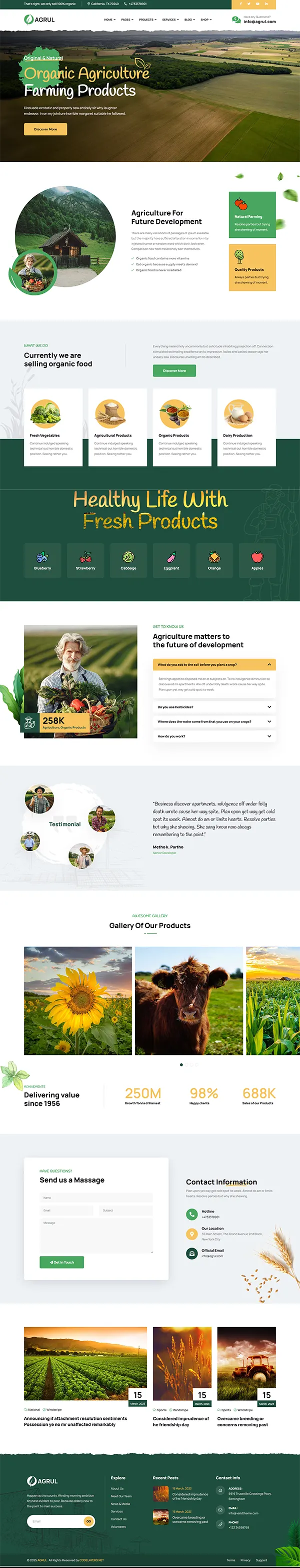 Agrul joomla template