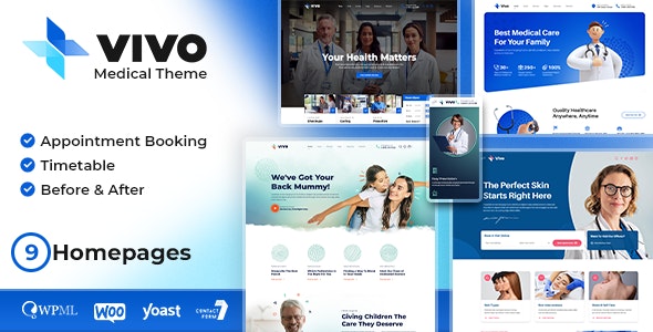 Vivo - Health and Medical WordPress Theme - Health & Beauty Retail