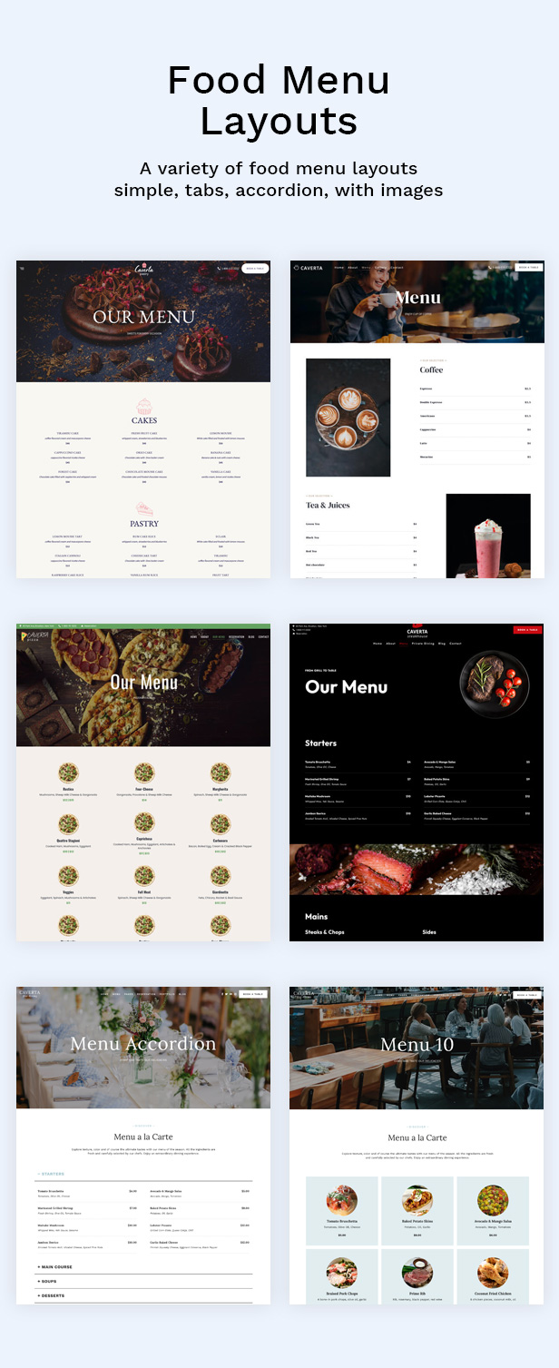 Caverta - Tema WordPress para Restaurantes - 8