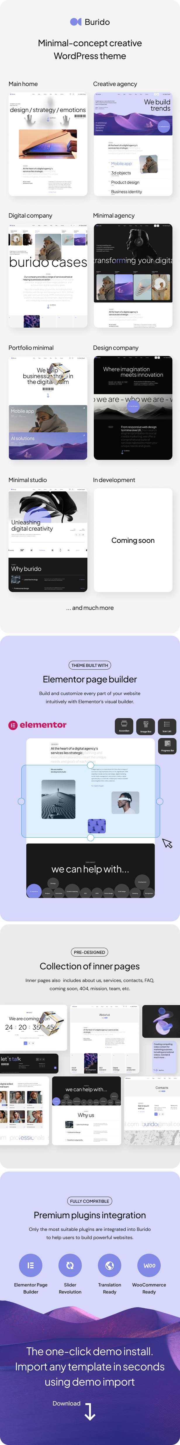 Burido - Minimal Multipurpose WordPress Theme - 1