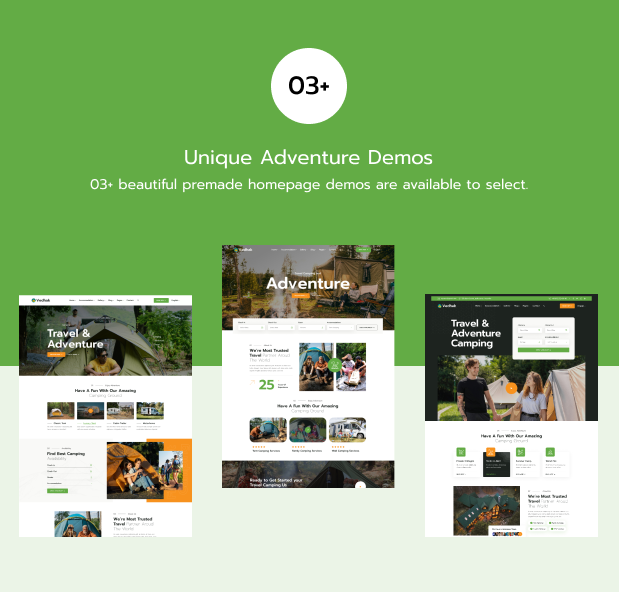 Camping and Adventure WordPress Theme