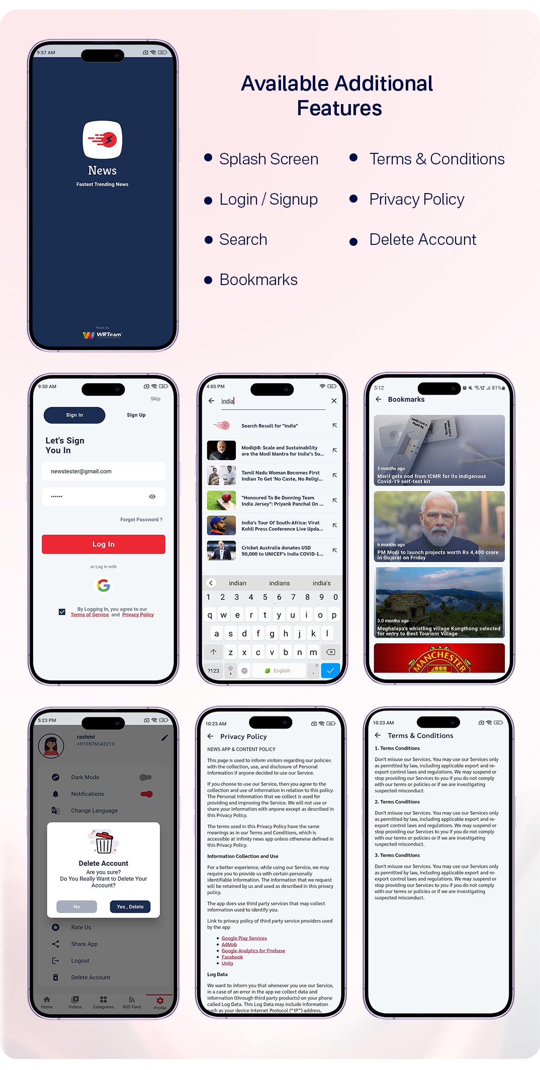 News App and Web -Flutter News App for Android and IOS App | News Website with Admin panel - 17