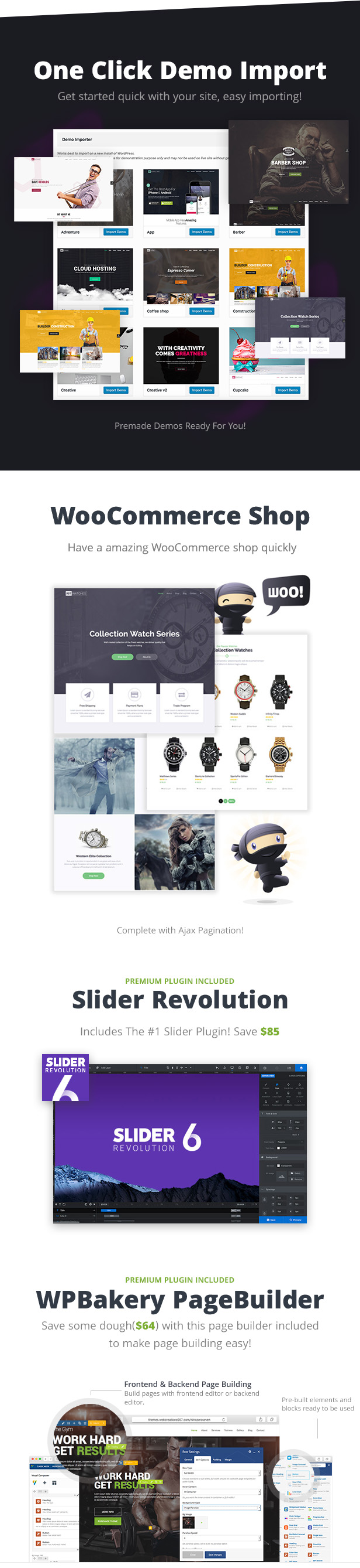 One Click Demo import