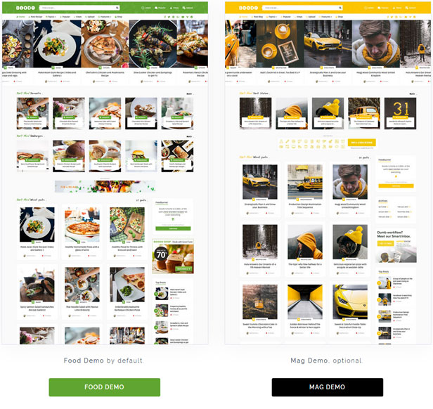 Boodo WP - Food and Magazine Shop WordPress Theme - 1