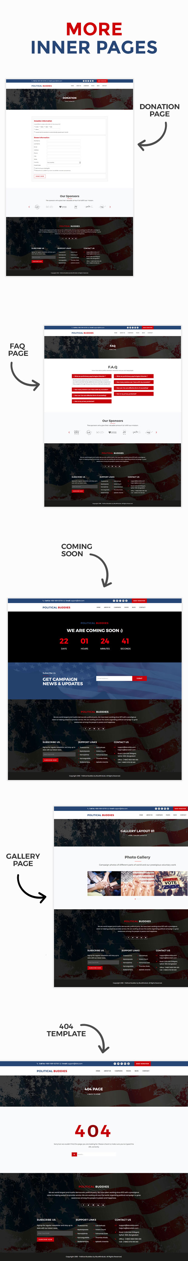 Political Buddies - Election Campaign & Activism HTML5 Template - 9