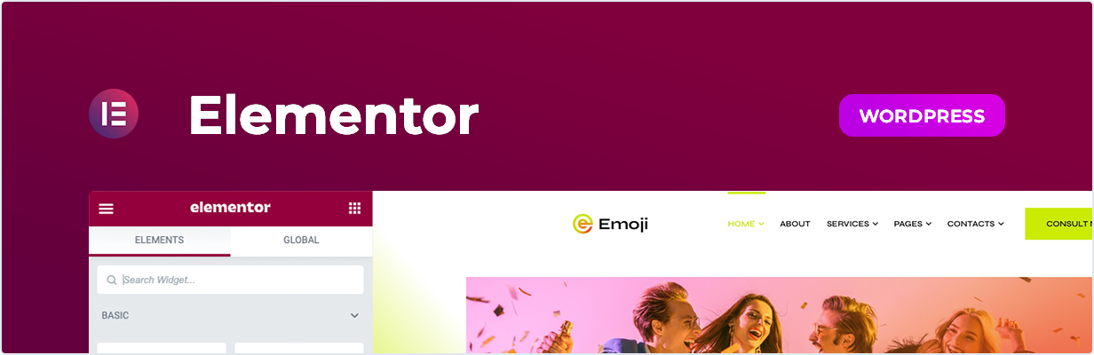 Emoji – Event Agency Elementor Template Kit