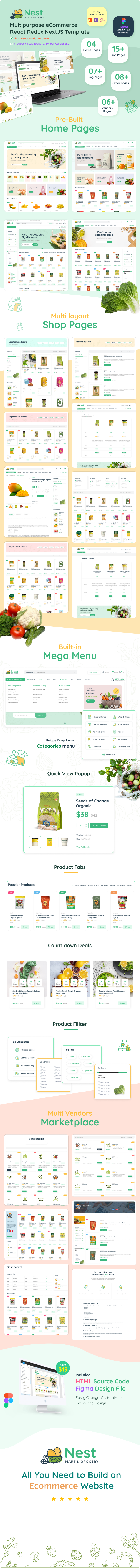 Nest- React Redux NextJS Multipurpose Ecommerce Template - 5