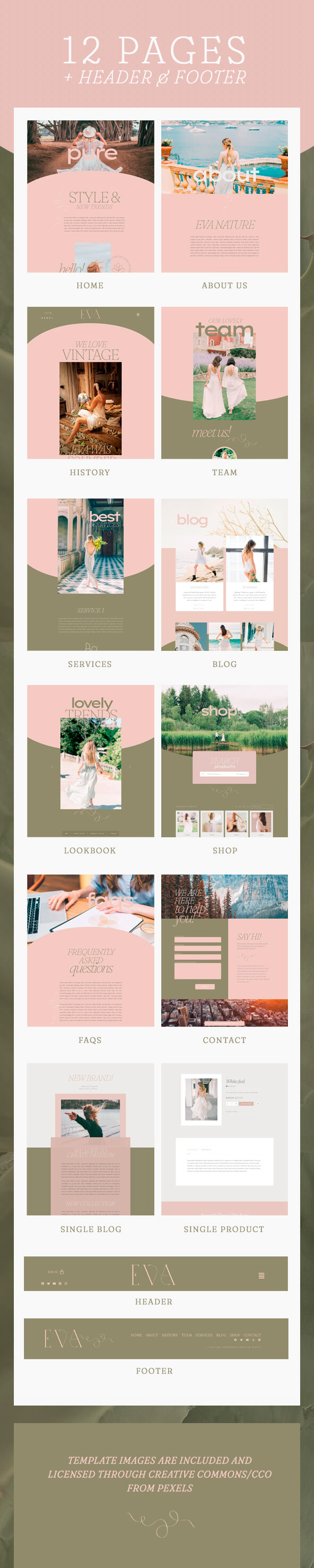 EVA Fashion | Elementor Template Kit - WordPress