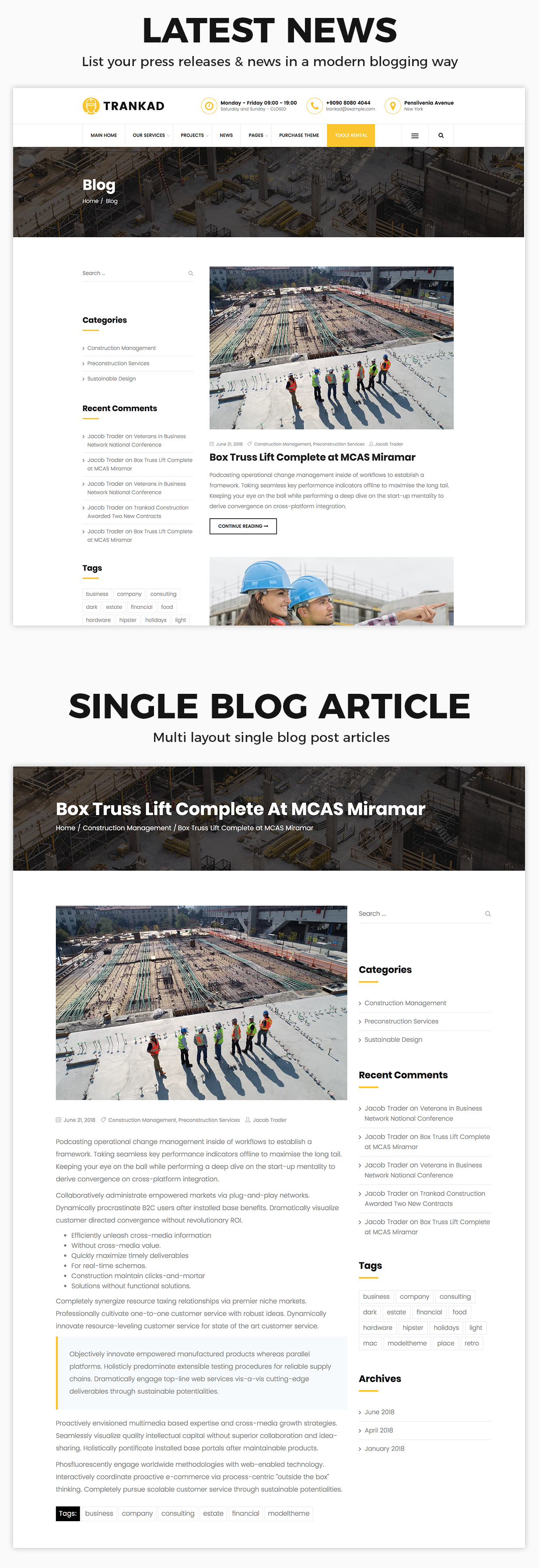 Trankad - Construction WordPress Theme - 10