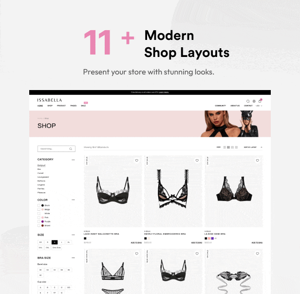 Issabella - Sexy Lingerie Adult Toy Shop WordPress Theme - 5