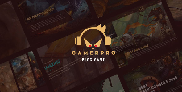 Download Gamerpro Fantastic Blog Wordpress Theme For Game Sites By Knighthemes PSD Mockup Templates