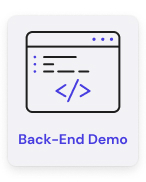 clique para configuração de back-end