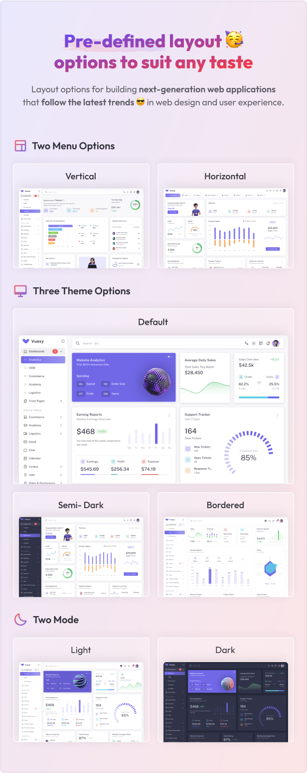 Vuexy Admin - Layouts