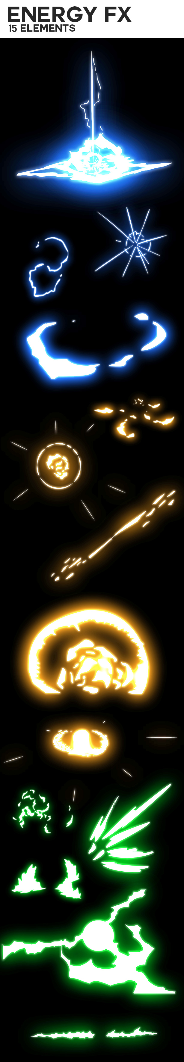 Flash Fx Elements | Hand Drawn Bundle Pack - 9