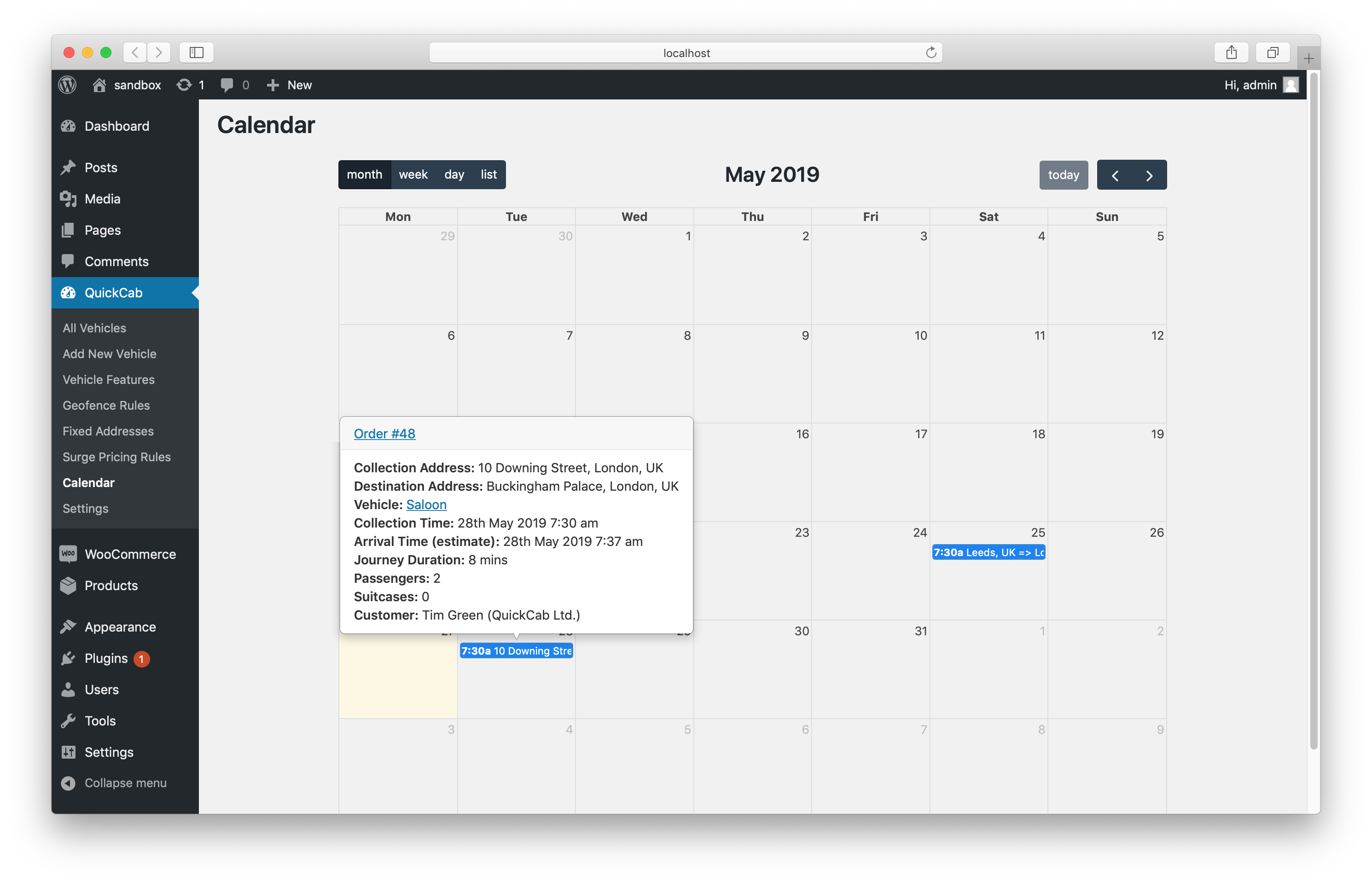 QuickCab: WooCommerce Taxi Booking Plugin - 8