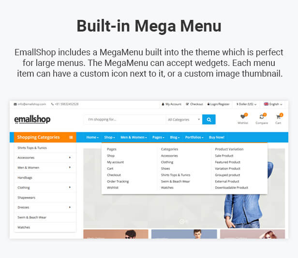 EmallShop - Responsive WooCommerce WordPress Theme