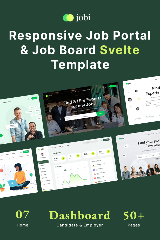 Jobi - Job Portal & Job Board Svelte Template - 4