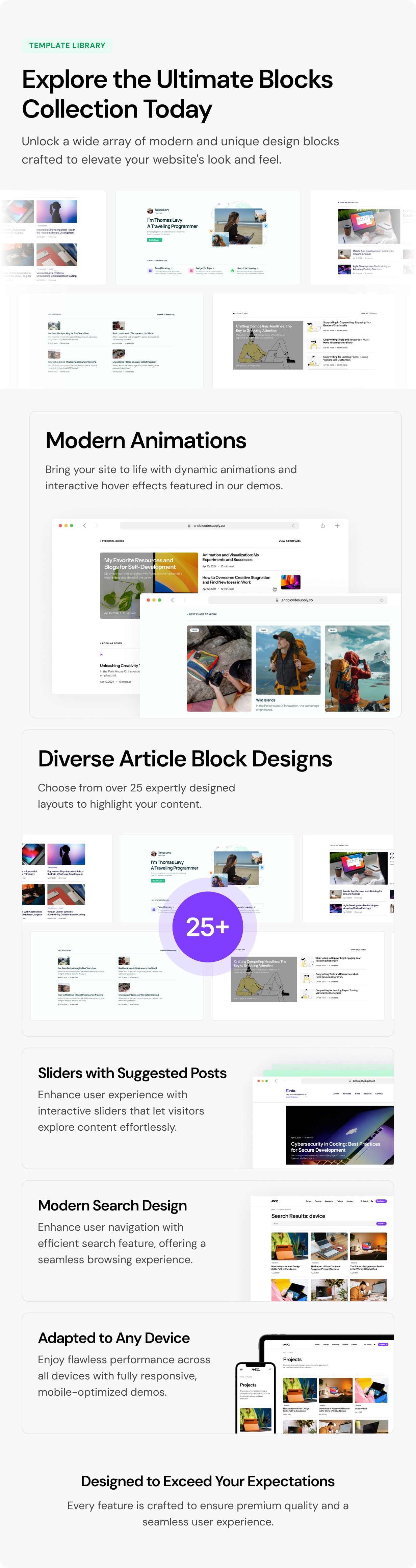 Ando - Performance Optimized WordPress Blog and CV Theme for Creative Professionals