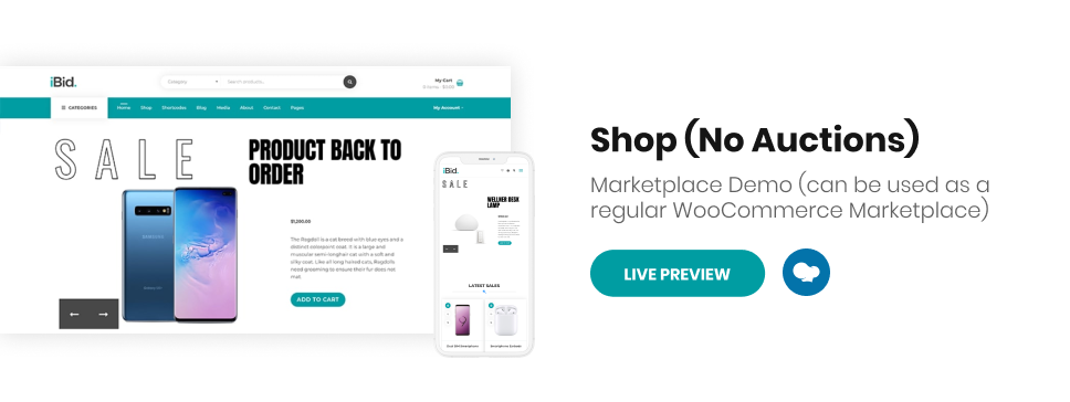 iBid - Multi Vendor Auctions WooCommerce Theme - 6