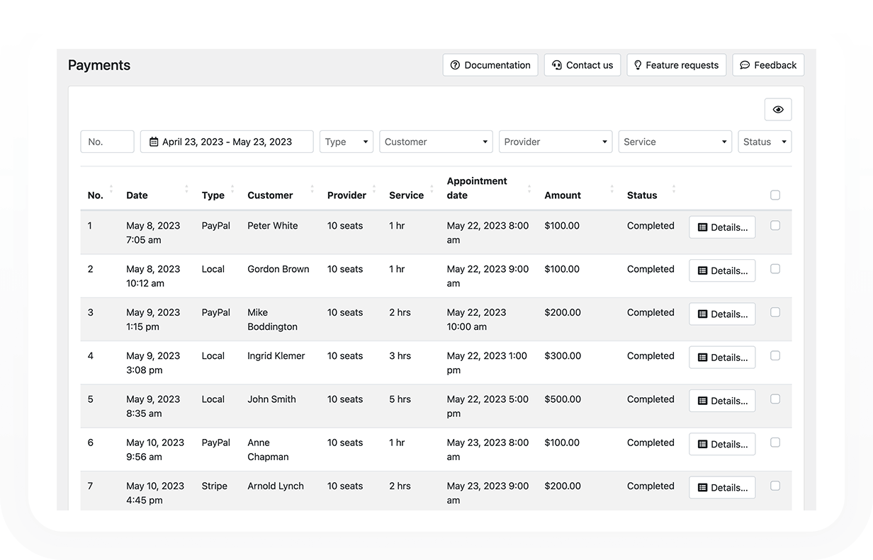 Bookly PRO - Sistema de software de reserva y programación de citas - 153