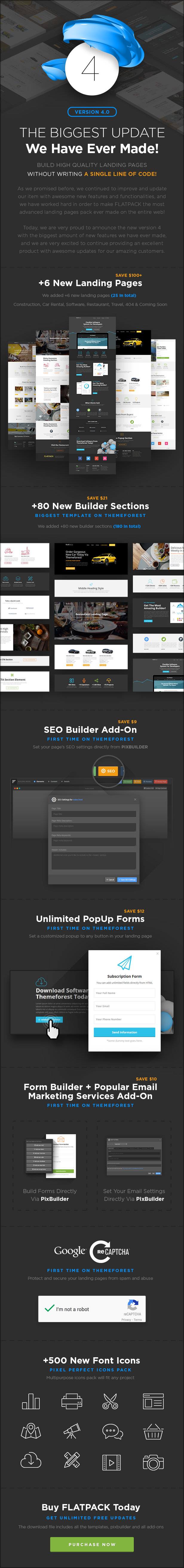 FLATPACK – Landing Pages Pack With Page Builder - 6