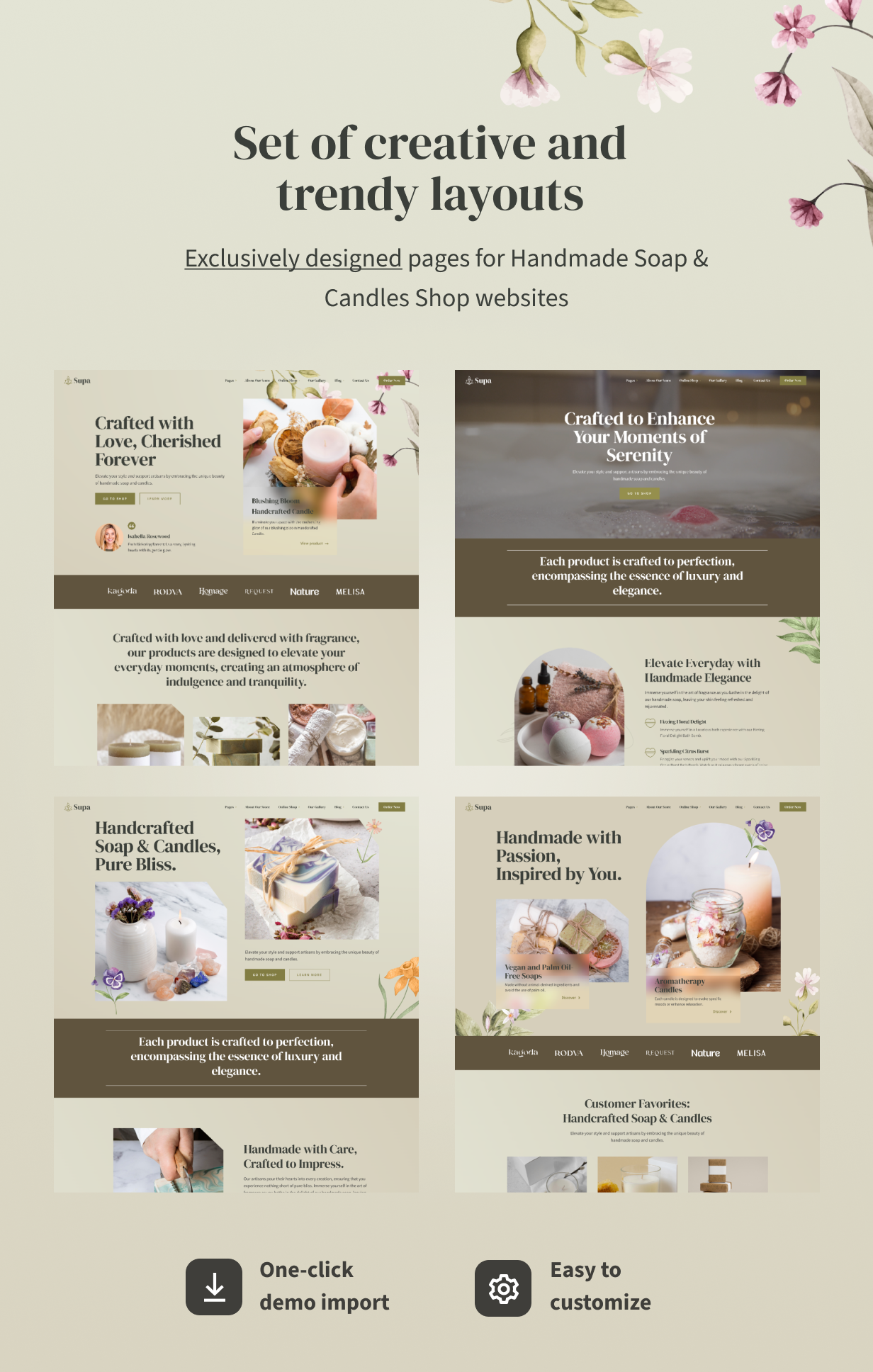 Supa - Handmade Soap & Candles Shop WordPress Theme