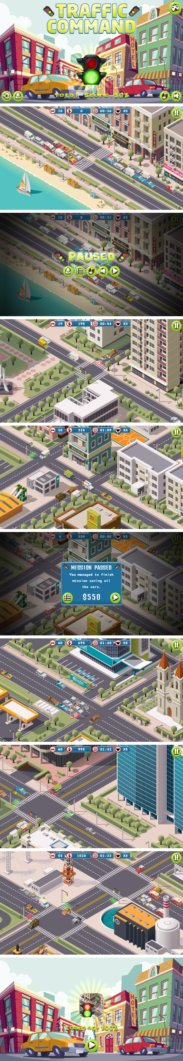 Traffic Command - HTML5 Game + Mobile Version! (Construct 3 | Construct 2 | Capx) - 3
