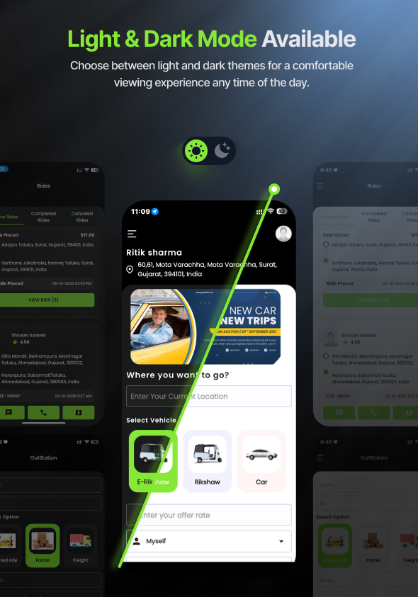 GORIDE | InDriver Clone | Flutter Complete Taxi Booking Solution with Bidding Option - 10