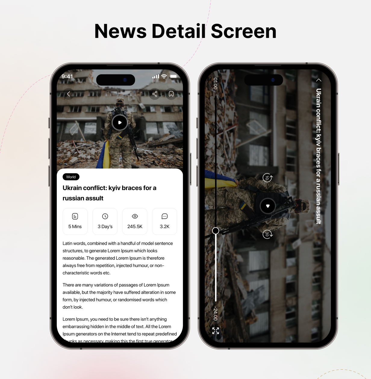 QuickNews UI Template: News App in Flutter 3.x (Android, iOS) UI template - 8