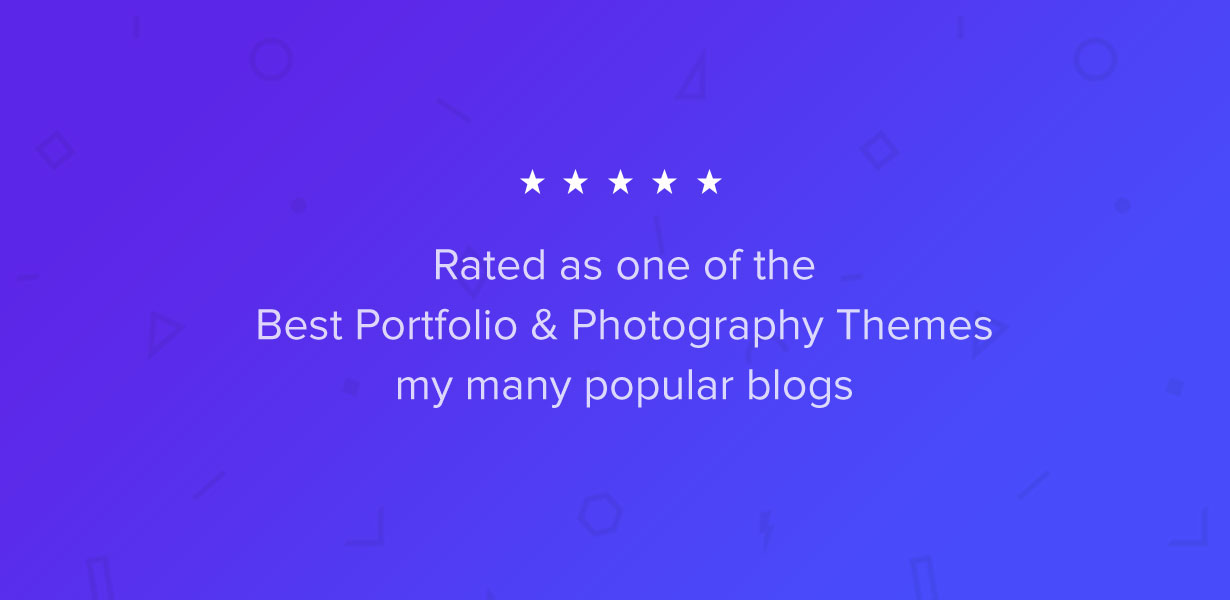 Best Rated Portfolio & Photography Theme