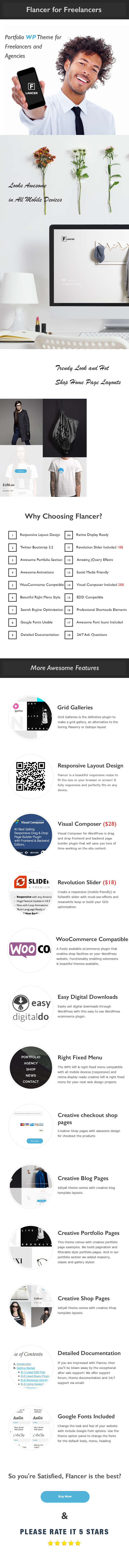Flancer - WP theme for Freelancers & Agencies - 1