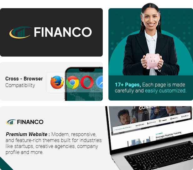 Financo - Financial Advisor & Consultant Elementor Template Kit - 1