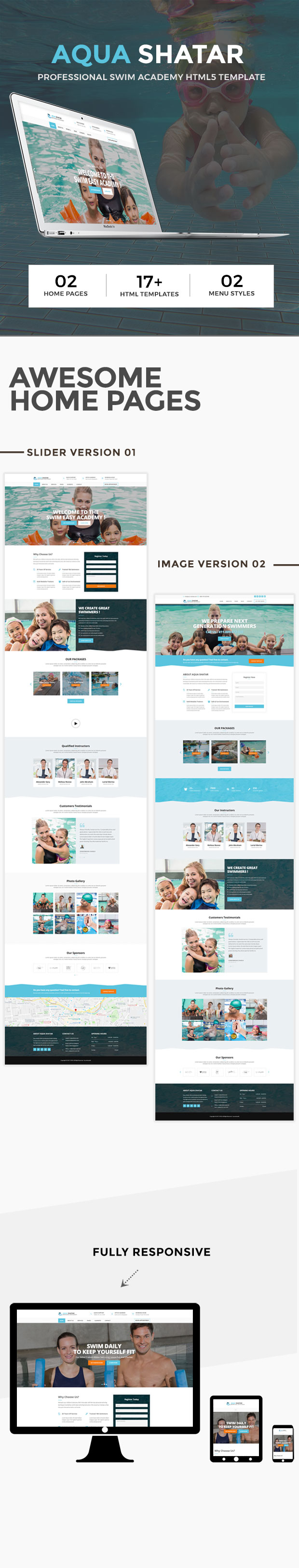 Aqua Shatar - Professional Swim Academy HTML5 Template - 7