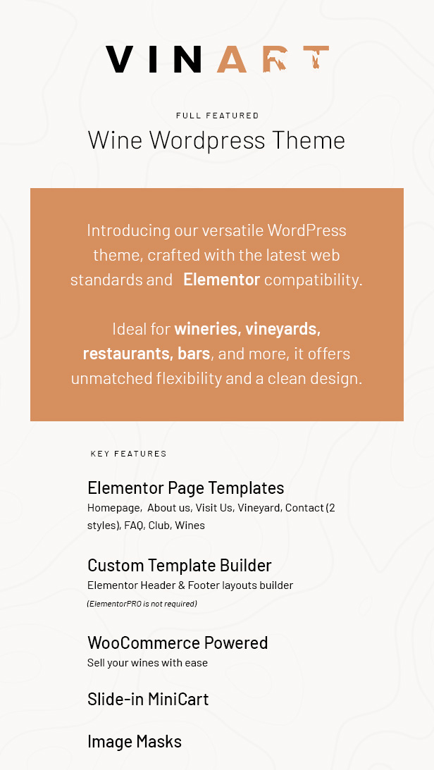 Vinart - Wine WordPress Theme