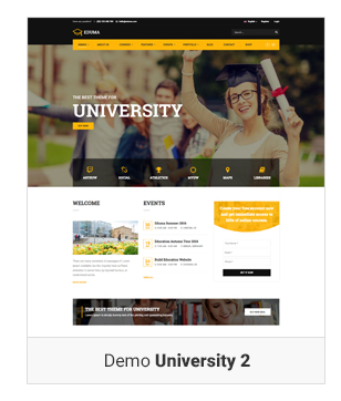 教育WordPress主题-演示大学2