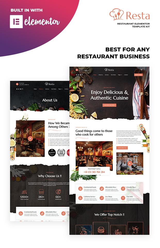 resta home pages