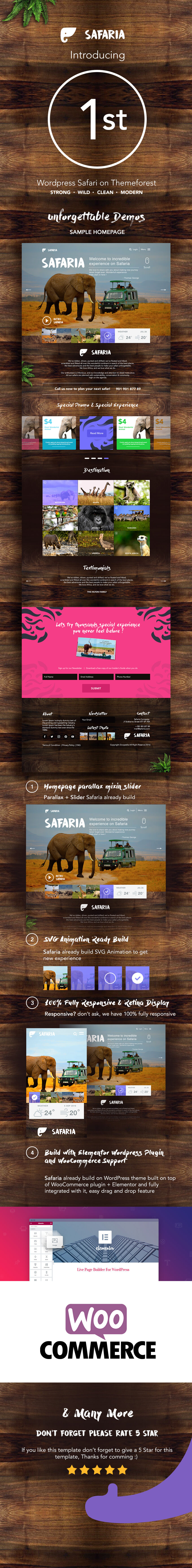 Safaria - Safari & Zoo WordPress Themes