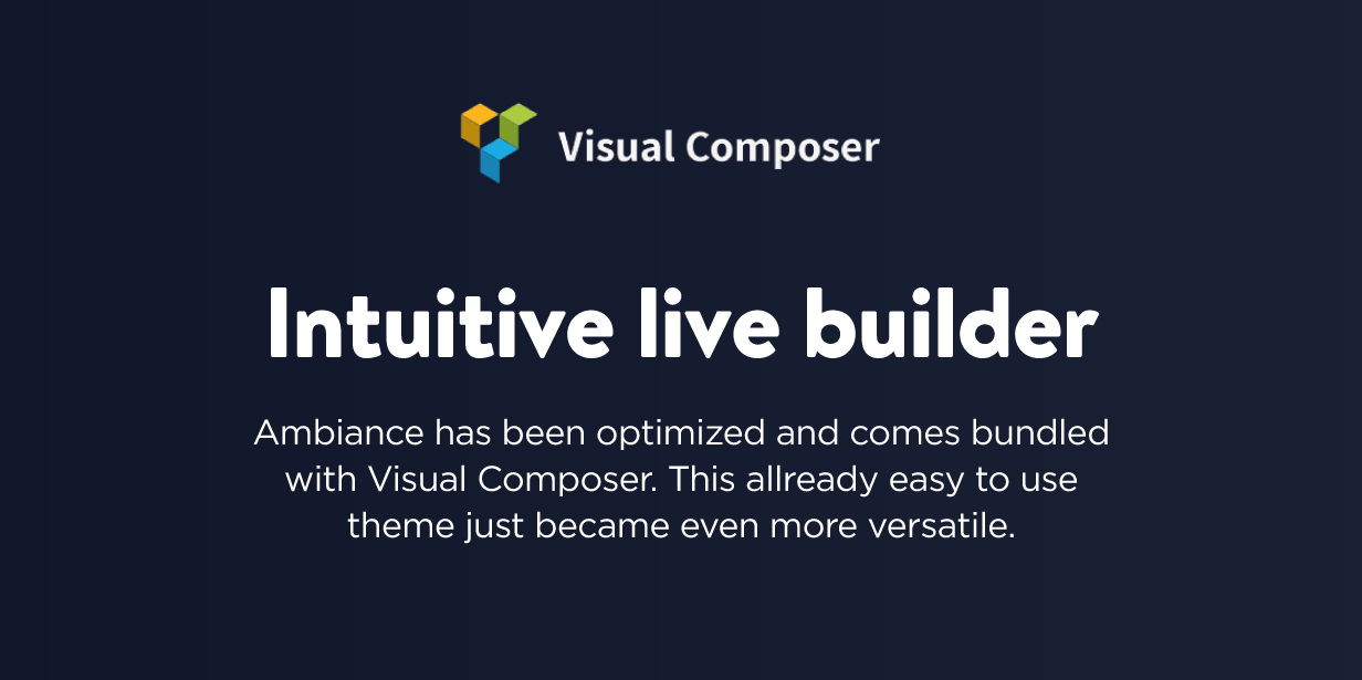 Ambiance Restaurant Live builder Visual Composer